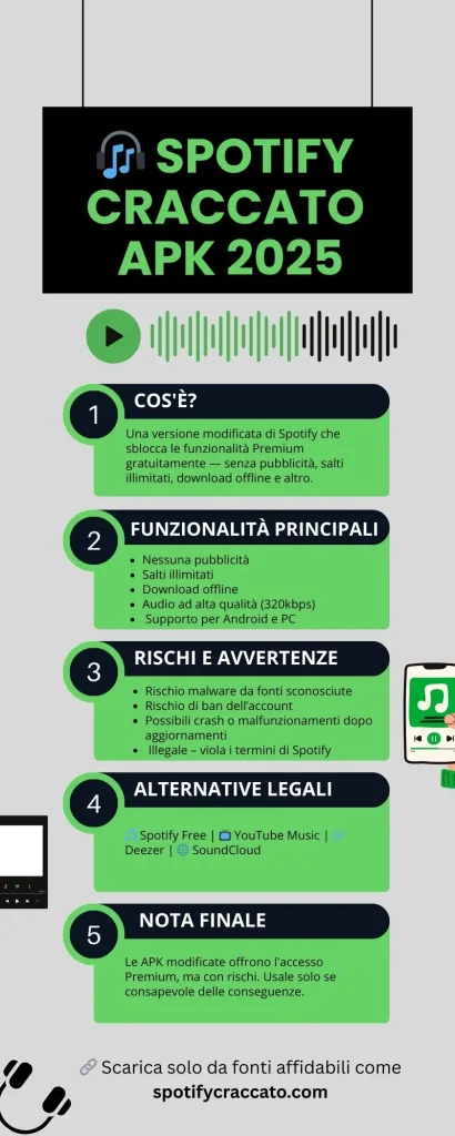 infographics on spotify Craccato